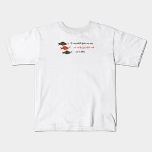 Fish Psalm 96:1 Singing Sing Unto the LORD All the Earth Bible Verse Fishermen Kids T-Shirt